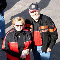 Chris and Carol O'Neil - founders of the Windsor Harley Owners Group